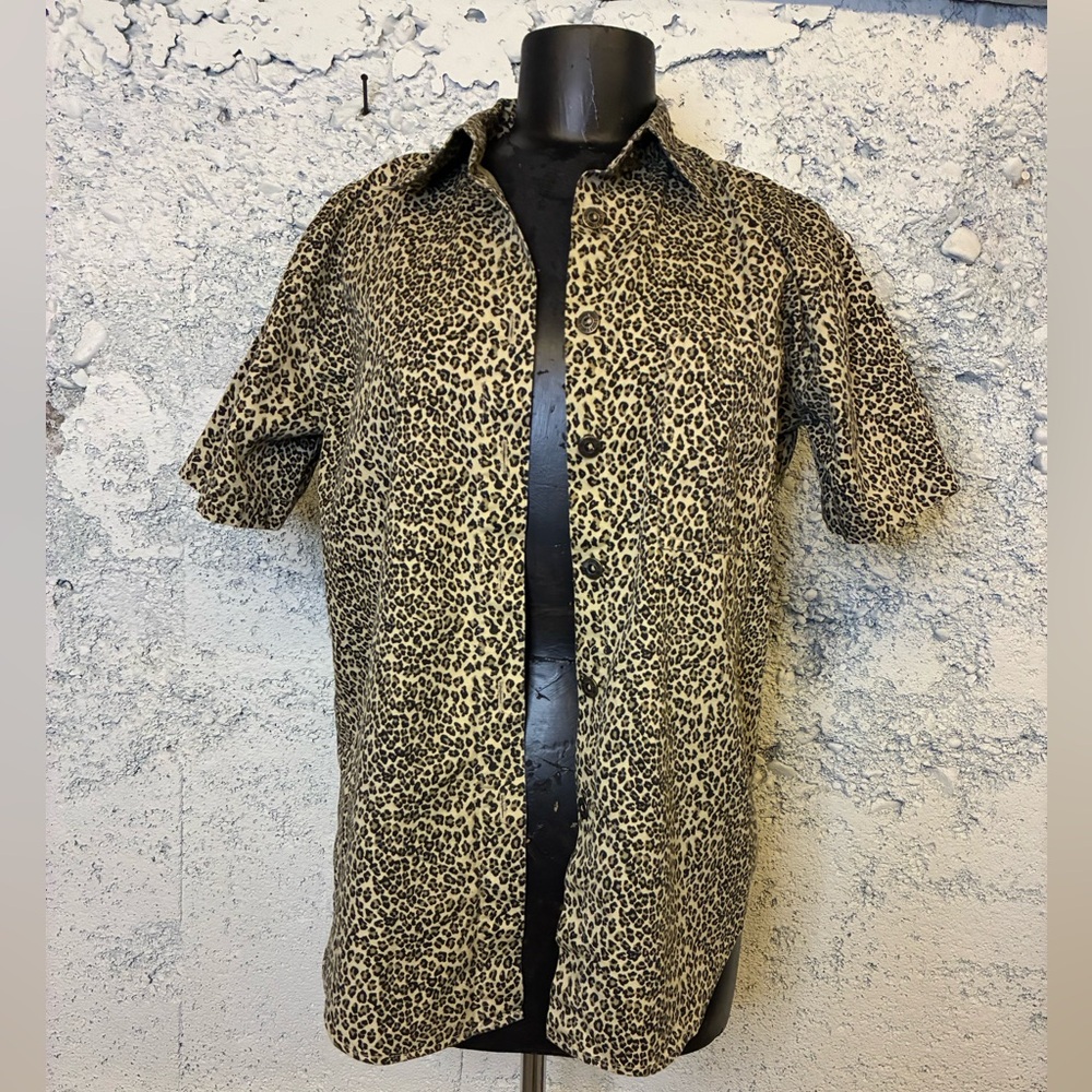 Leopard Print Men's Shirt